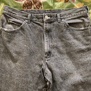 100% Cotton Black Stone Wash Menswear Lee Jeans  36/34